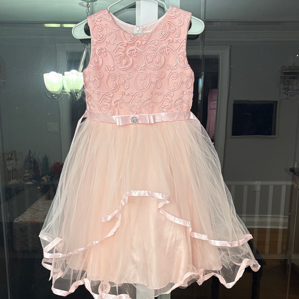 Elegant Pink Kids Formal Dress